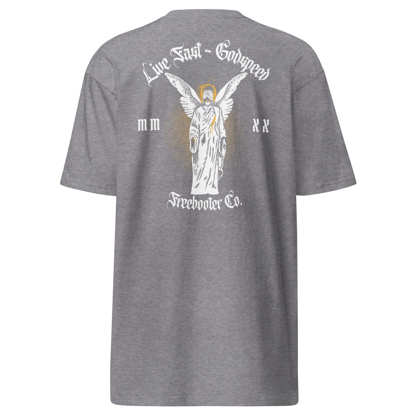 "Live Fast-Godspeed" Freebooter Premium Heavyweight Tee