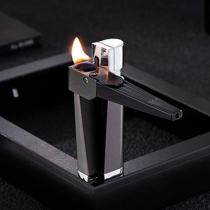 Foldable Metal Lighter Pipe Gadget