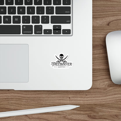 Freebooter Skull & Crossed Swords Die-Cut Sticker — Pirate Logo Decal