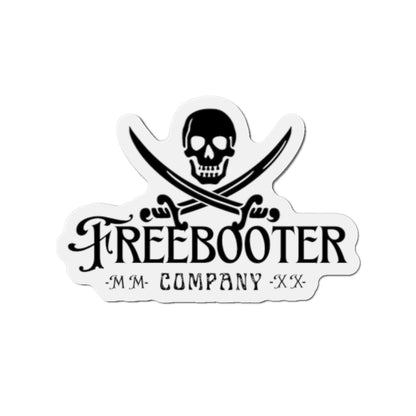 Pirate Skull Die‑Cut Magnet — "Freebooter Company" Vintage Pirate Logo Magnet