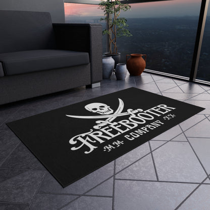 Freebooter Logo Heavy-duty Outdoor Rug! Durable and of high quality, it'll be perfect for your mancave or garage