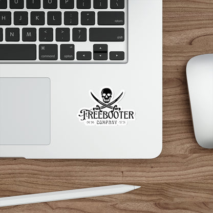 Freebooter Skull & Crossed Swords Die-Cut Sticker — Pirate Logo Decal