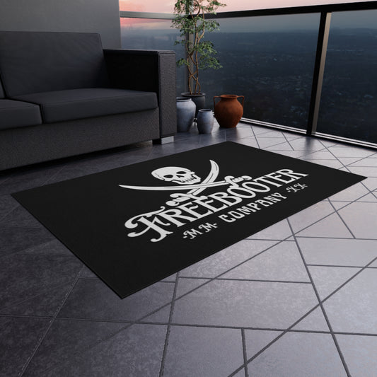 Freebooter Logo Heavy-duty Outdoor Rug! Durable and of high quality, it'll be perfect for your mancave or garage