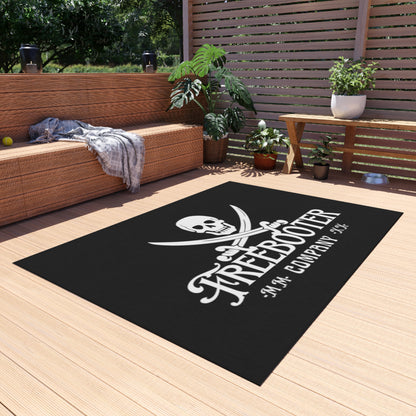 Freebooter Logo Heavy-duty Outdoor Rug! Durable and of high quality, it'll be perfect for your mancave or garage