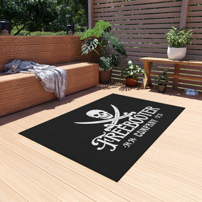 Freebooter Logo Heavy-duty Outdoor Rug! Durable and of high quality, it'll be perfect for your mancave or garage