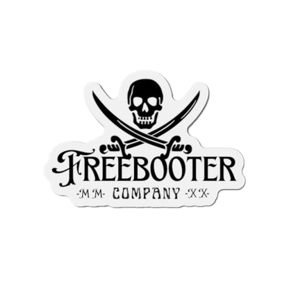 Pirate Skull Die‑Cut Magnet — "Freebooter Company" Vintage Pirate Logo Magnet