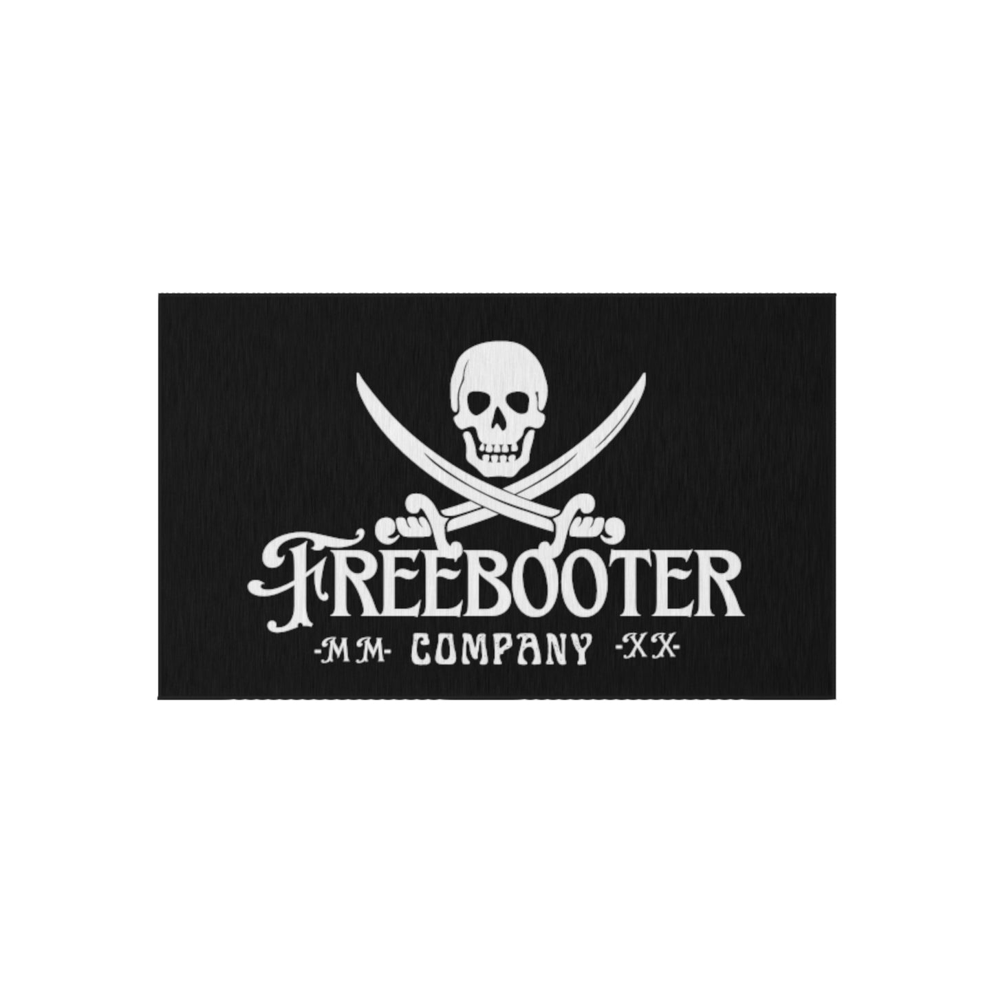 Freebooter Logo Heavy-duty Outdoor Rug! Durable and of high quality, it'll be perfect for your mancave or garage