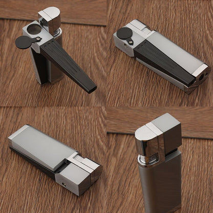 Foldable Metal Lighter Pipe Gadget