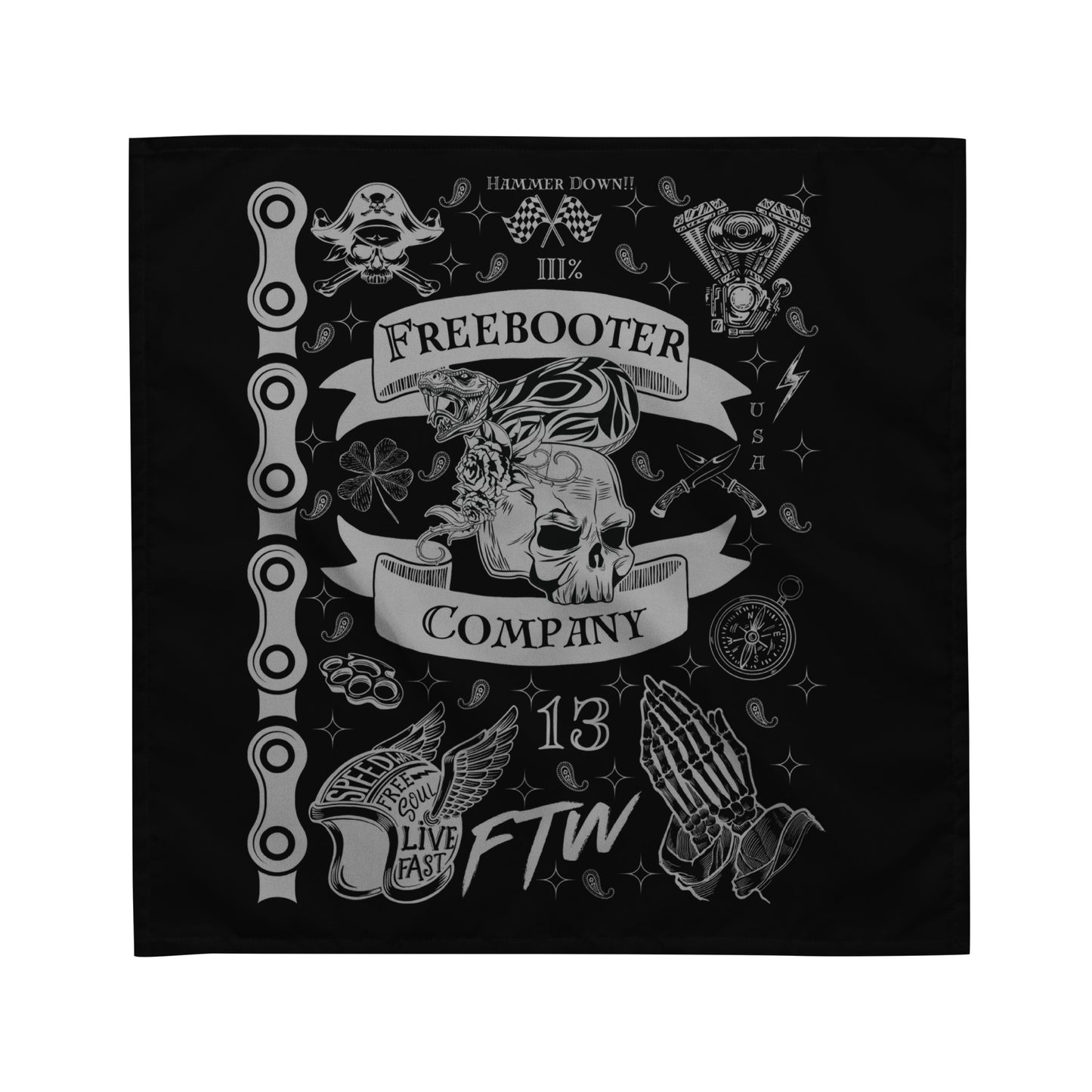 "Chaotic Art" Freebooter Bandana