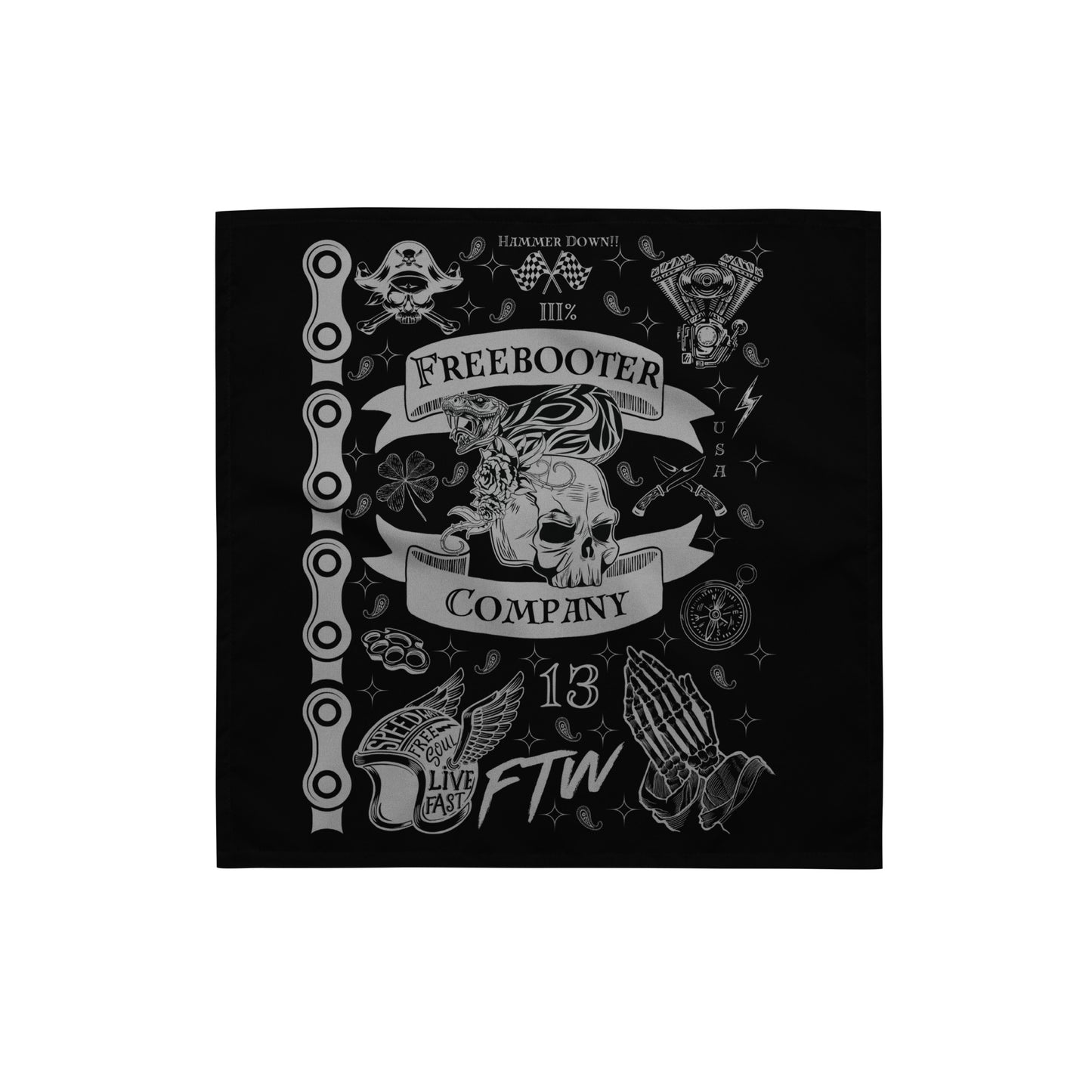 "Chaotic Art" Freebooter Bandana