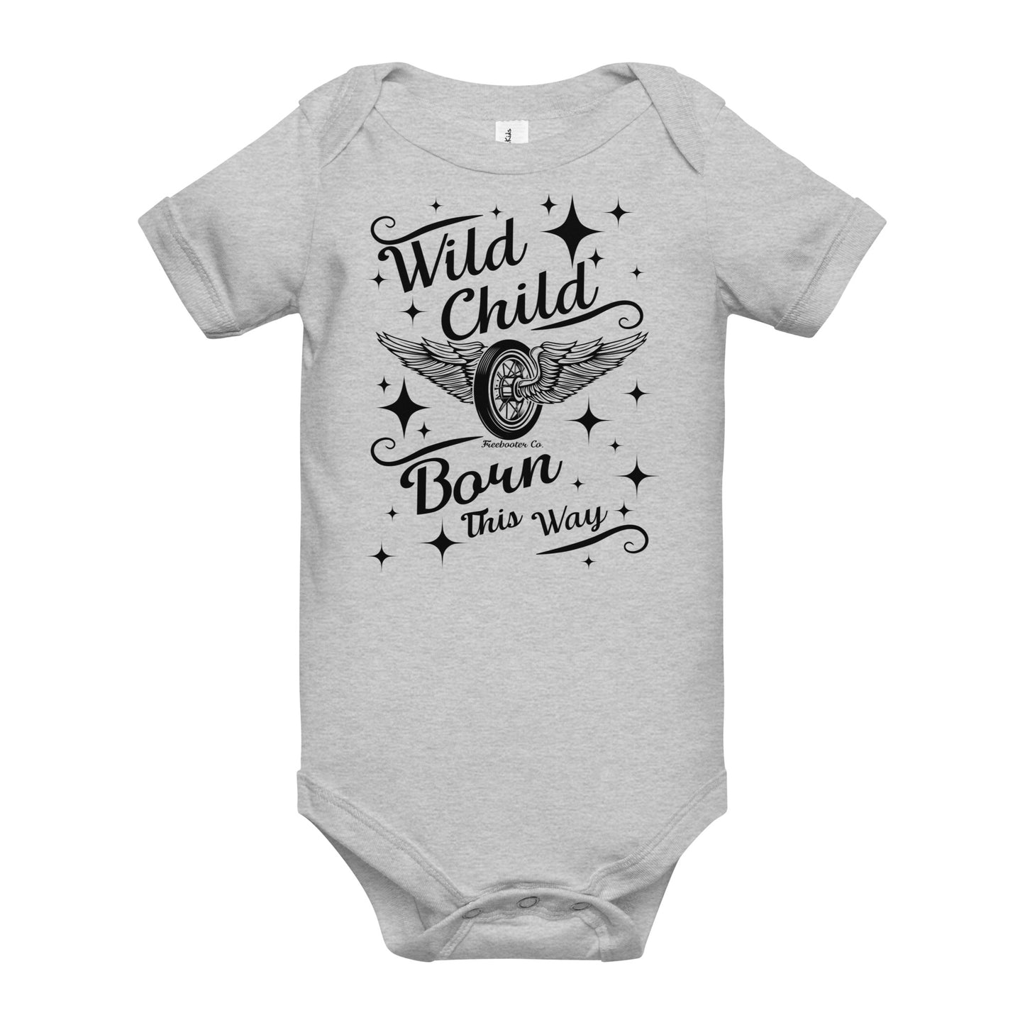 "Wild Child" Freebooter (WEEbooter) Collection Premium Short Sleeve Onesie