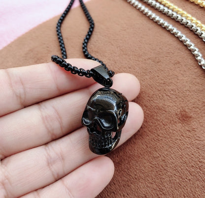 Simple Skull Pendant Necklace