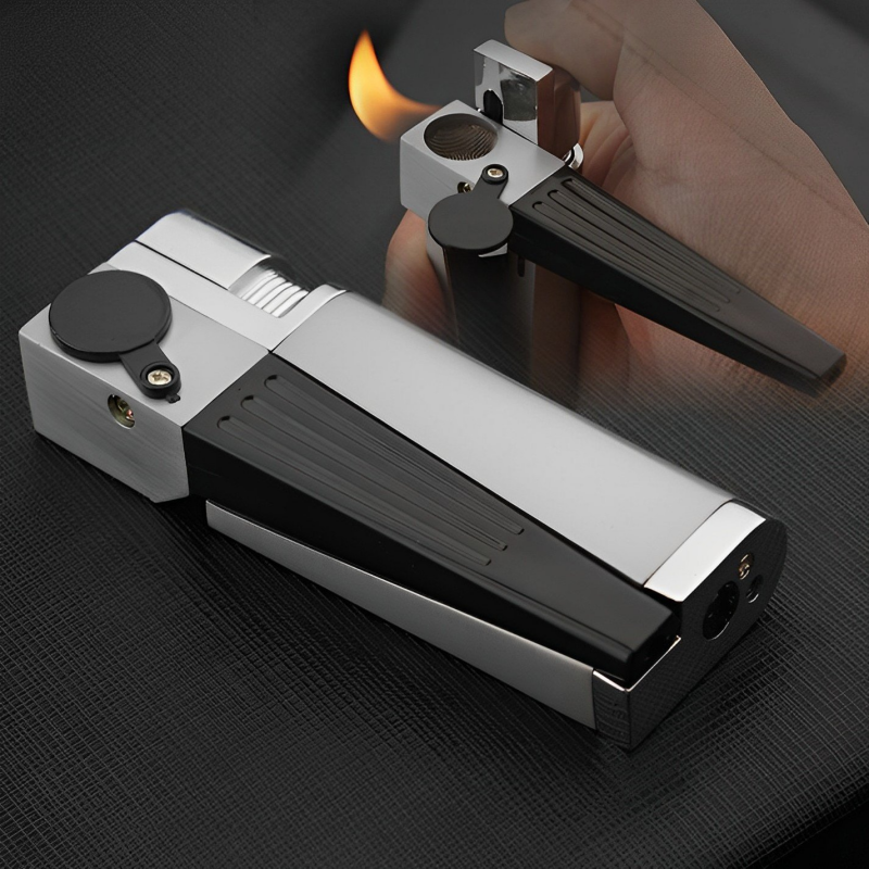 Foldable Metal Lighter Pipe Gadget