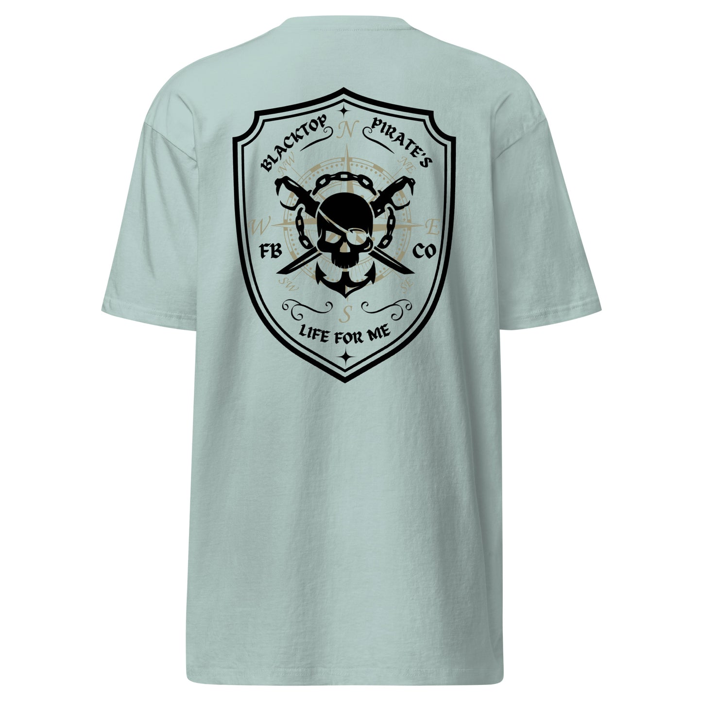 "Blacktop Pirate" Freebooter Premium Heavyweight Tee