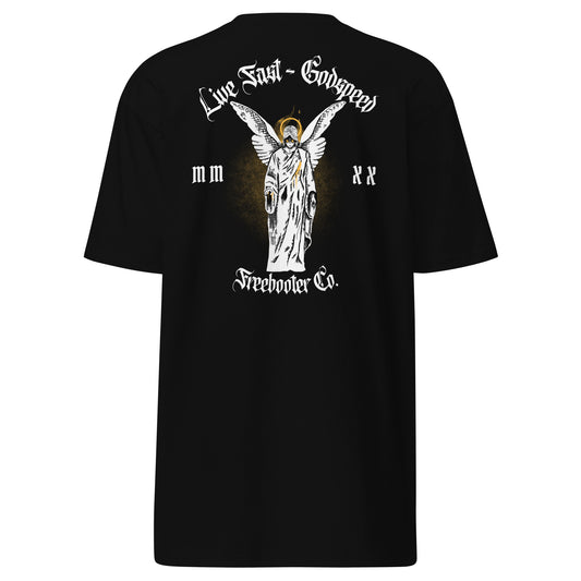 "Live Fast-Godspeed" Freebooter Premium Heavyweight Tee