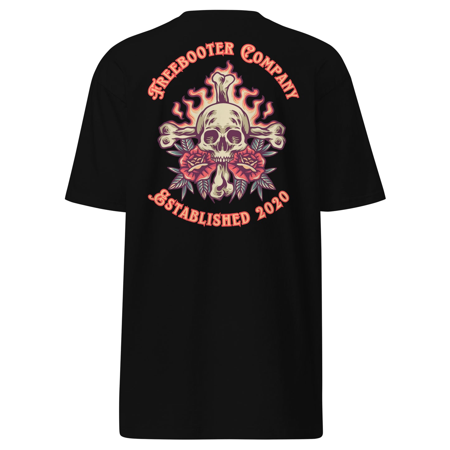 "Skull and Roses" Freebooter Premium Heavyweight Tee