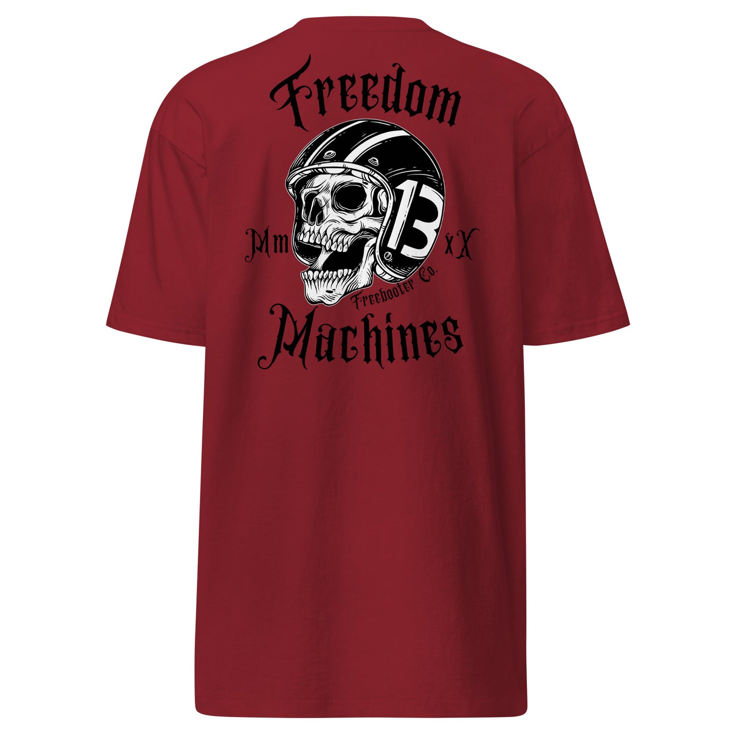 "Freedom Machines Skull" Freebooter Premium Heavyweight Tee