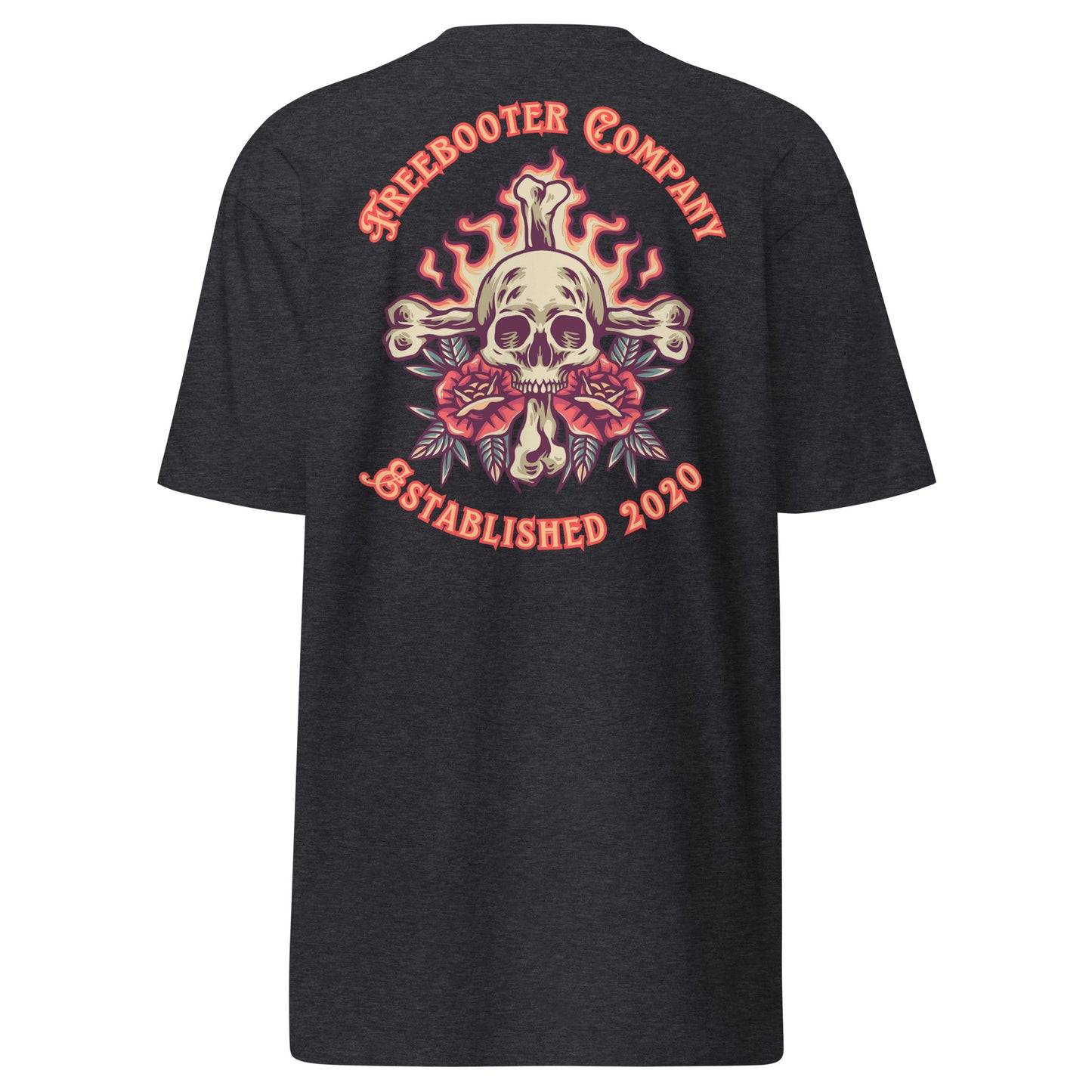 "Skull and Roses" Freebooter Premium Heavyweight Tee