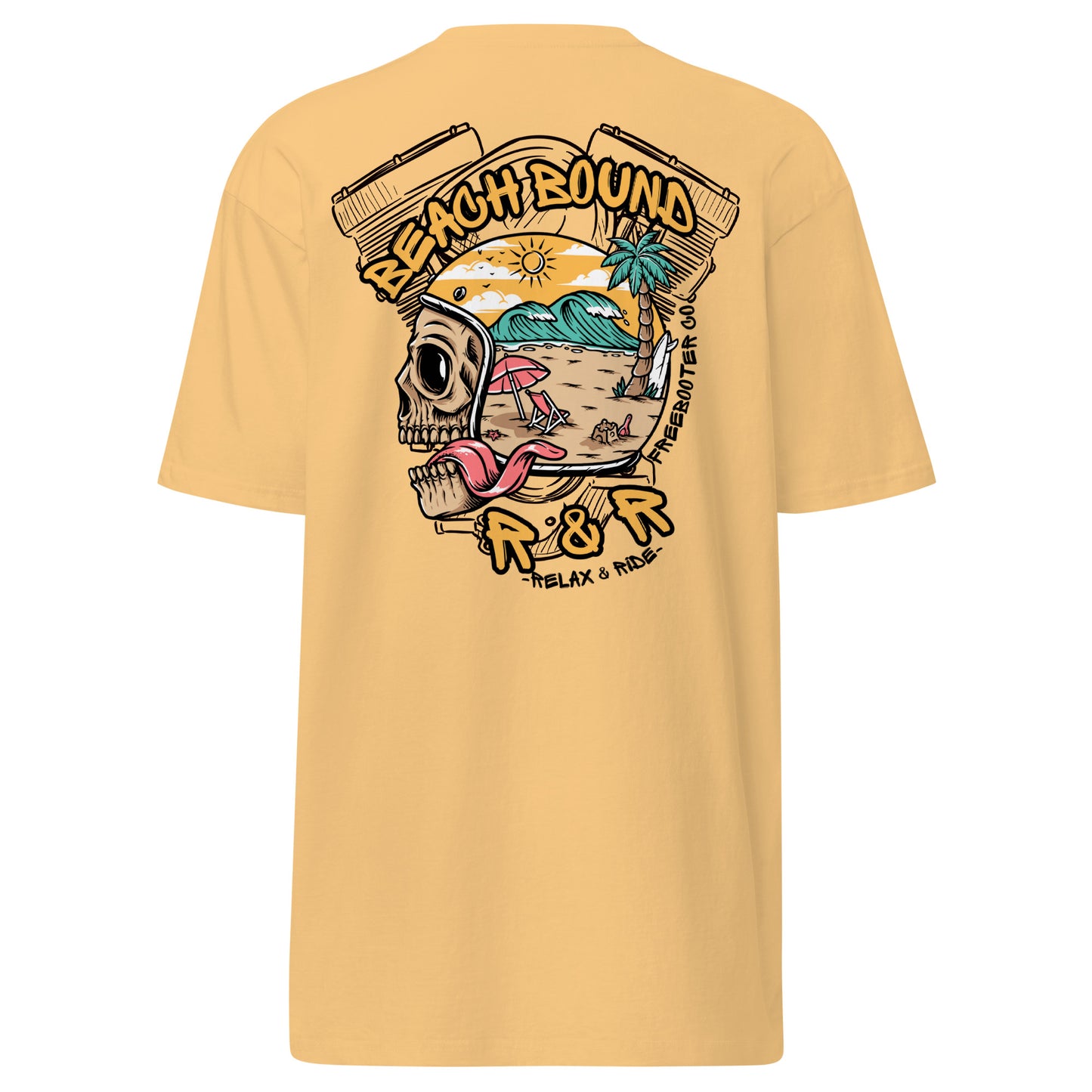 "Beach Bound" Freebooter Premium Heavyweight Tee