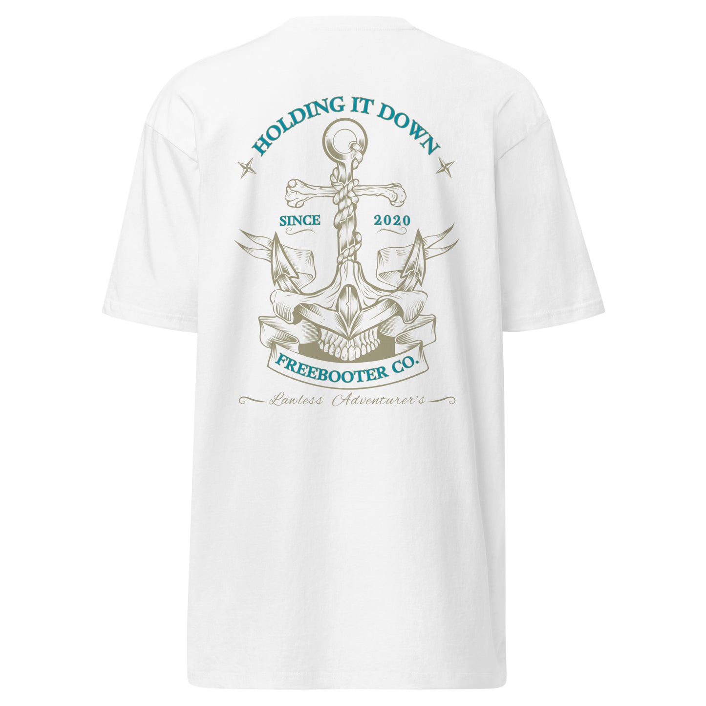 "Anchored" Freebooter Men’s Premium Heavyweight Tee