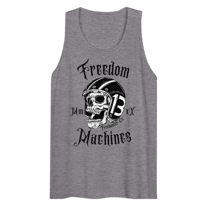 "Freedom Machines Skull" Freebooter Men’s Premium Tank Top