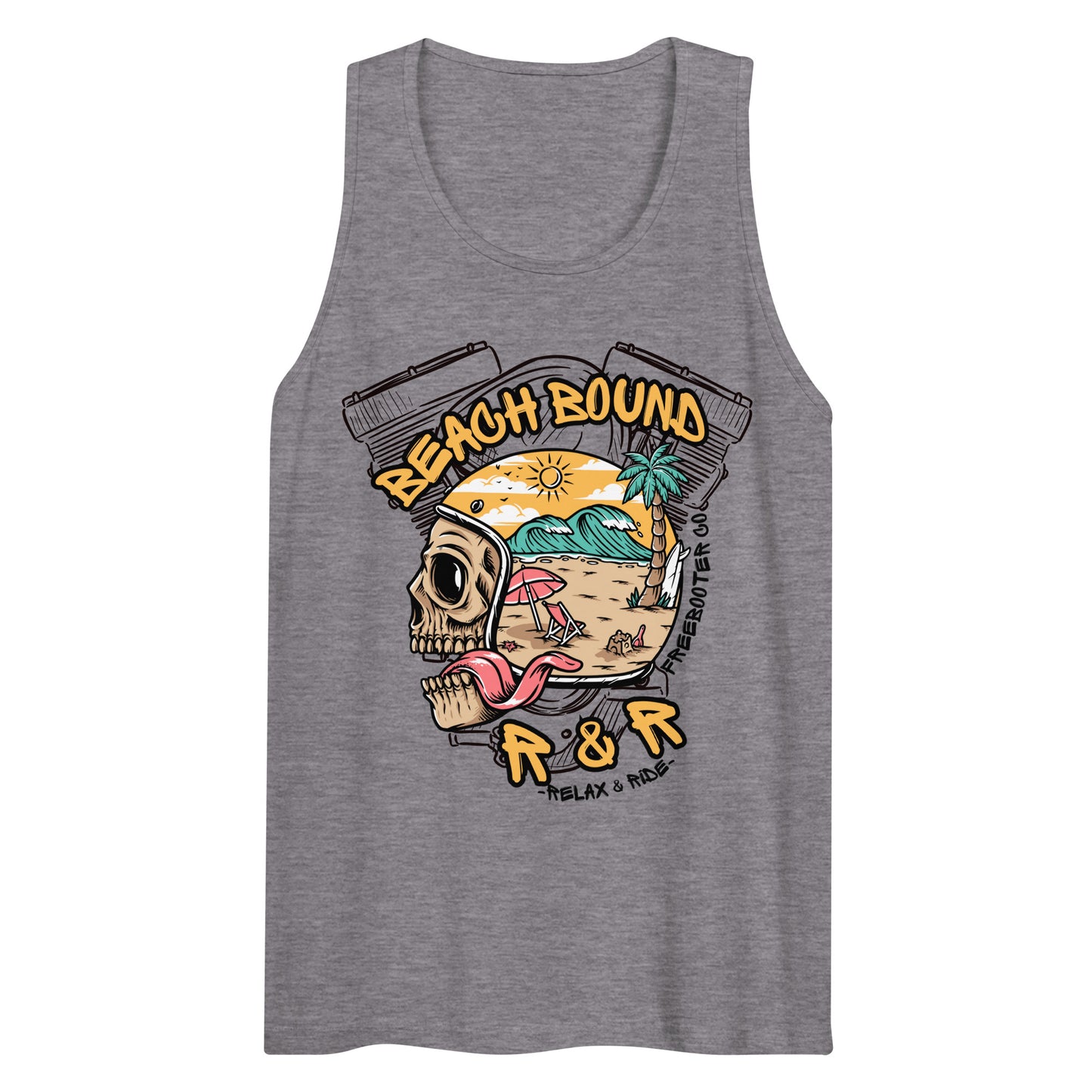 "Beach Bound" Freebooter Men’s Premium Tank Top