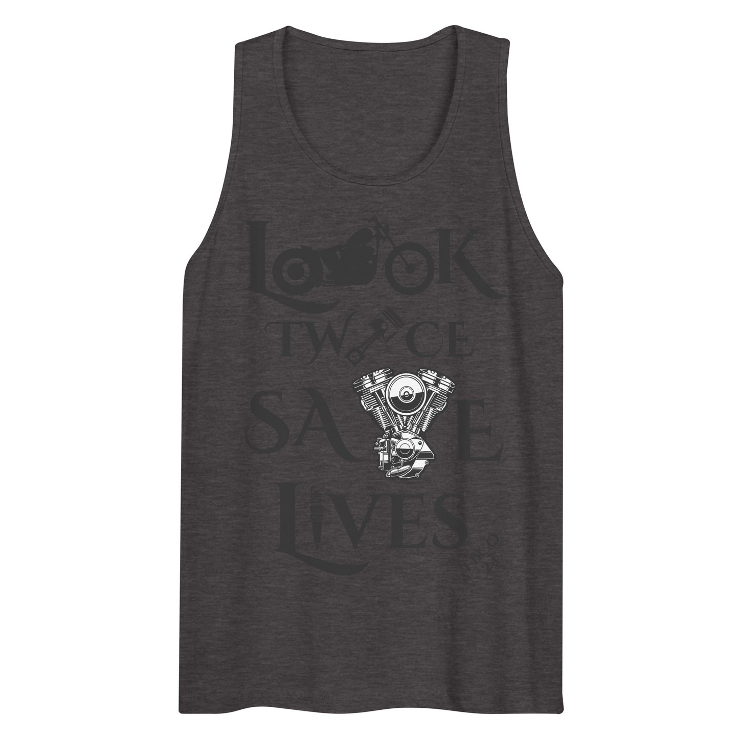 Look Twice, Save Lives- Freebooter Premium Tank Top