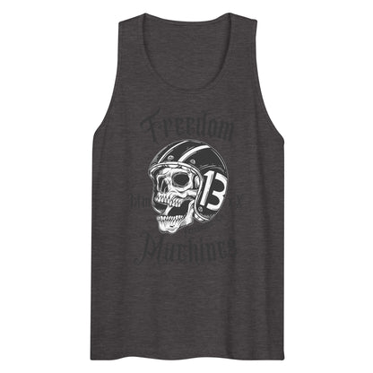 "Freedom Machines Skull" Freebooter Men’s Premium Tank Top