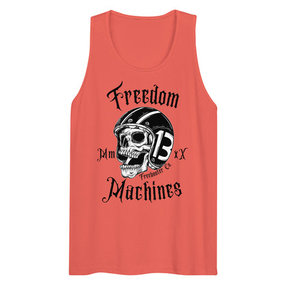 "Freedom Machines Skull" Freebooter Men’s Premium Tank Top