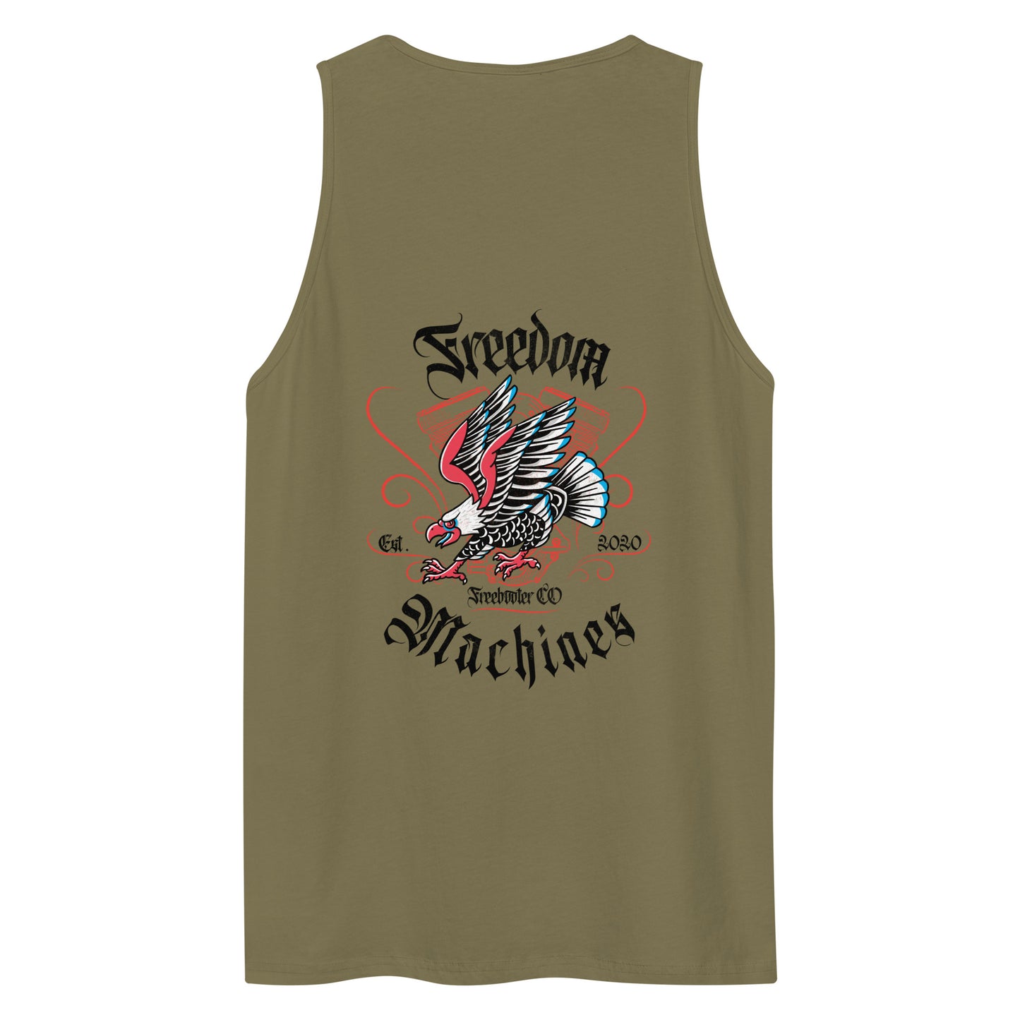 "Freedom Machines" Freebooter Men’s Premium Tank Top