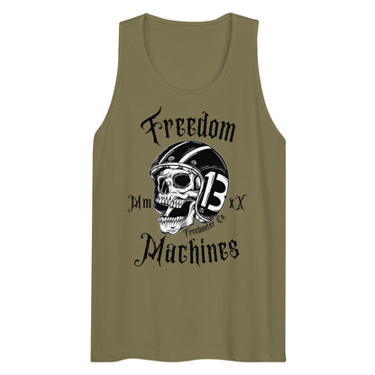 "Freedom Machines Skull" Freebooter Men’s Premium Tank Top