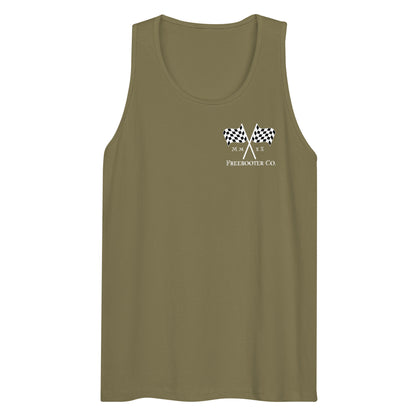 "Checkered Flags" Freebooter Men’s Premium Tank Top