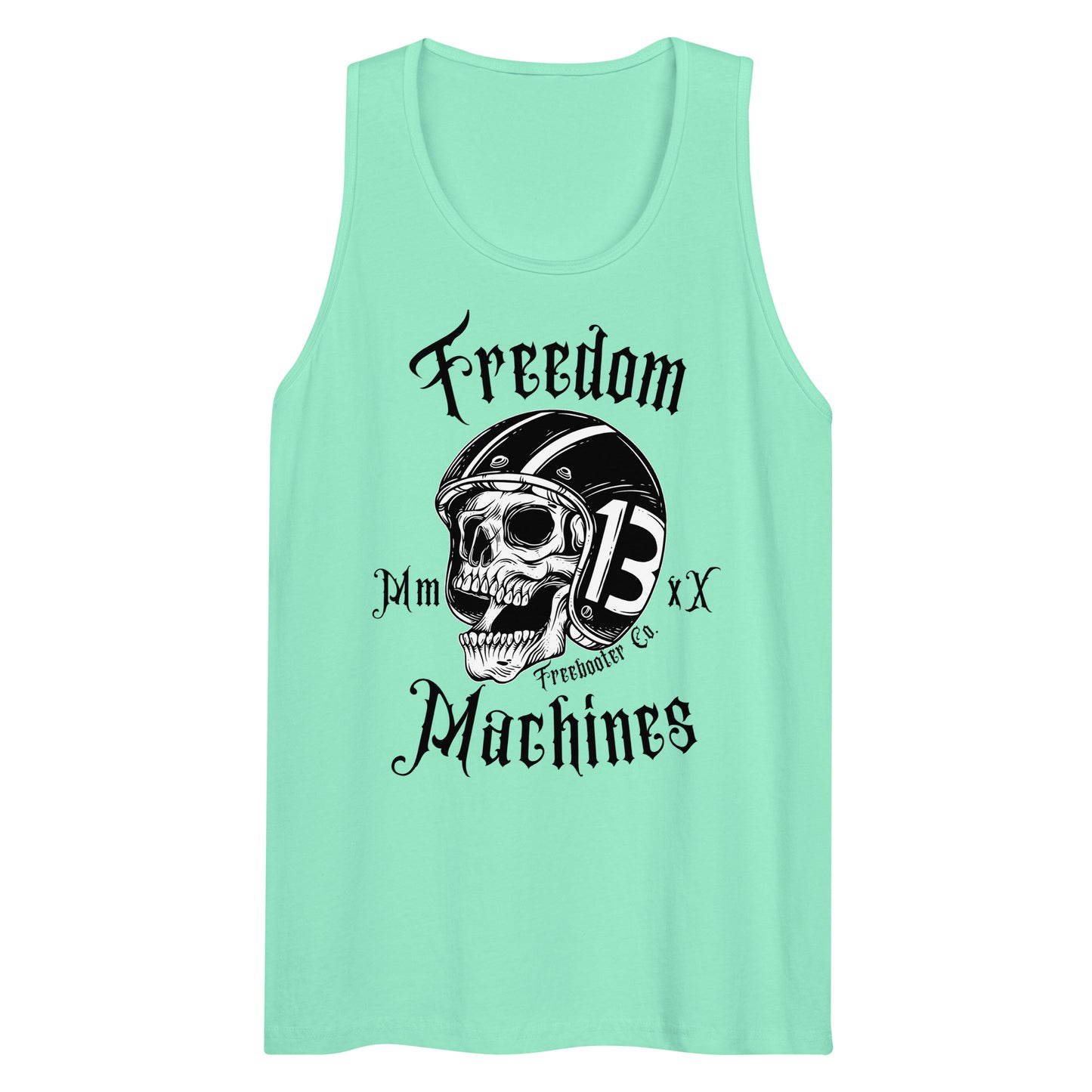 "Freedom Machines Skull" Freebooter Men’s Premium Tank Top