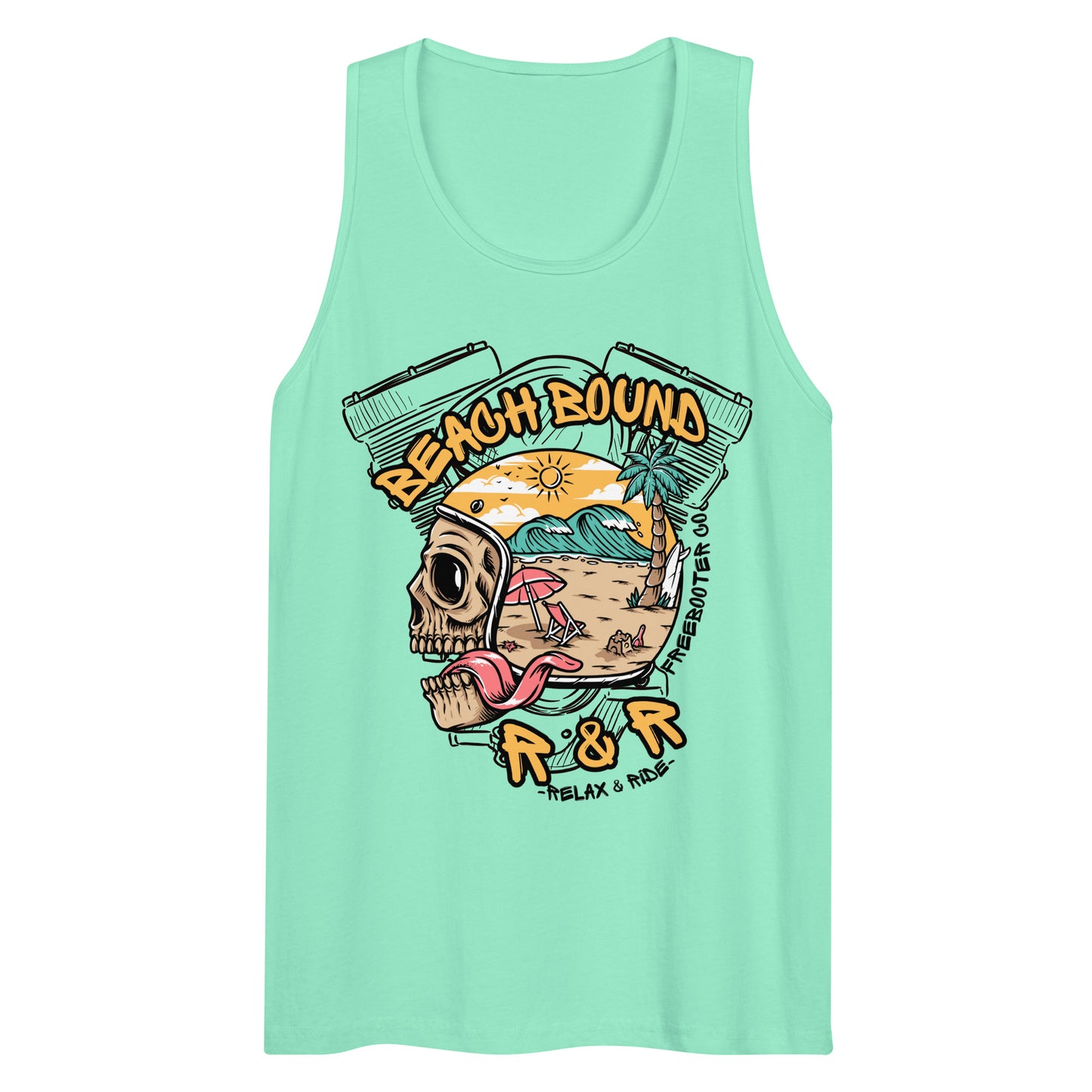 "Beach Bound" Freebooter Men’s Premium Tank Top