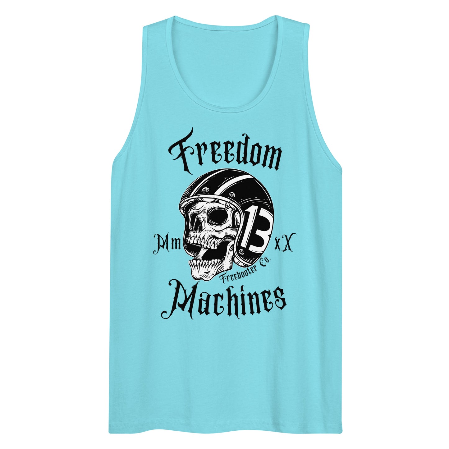 "Freedom Machines Skull" Freebooter Men’s Premium Tank Top