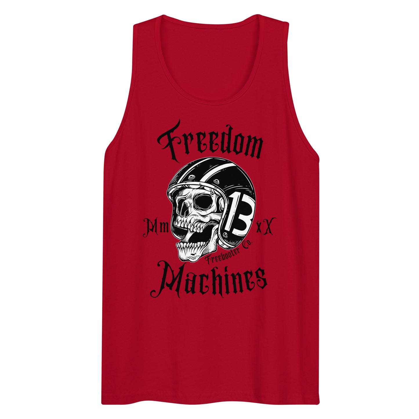 "Freedom Machines Skull" Freebooter Men’s Premium Tank Top