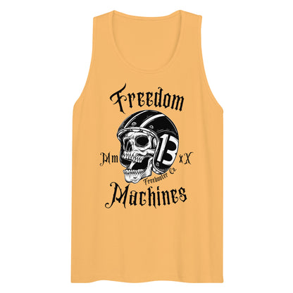 "Freedom Machines Skull" Freebooter Men’s Premium Tank Top