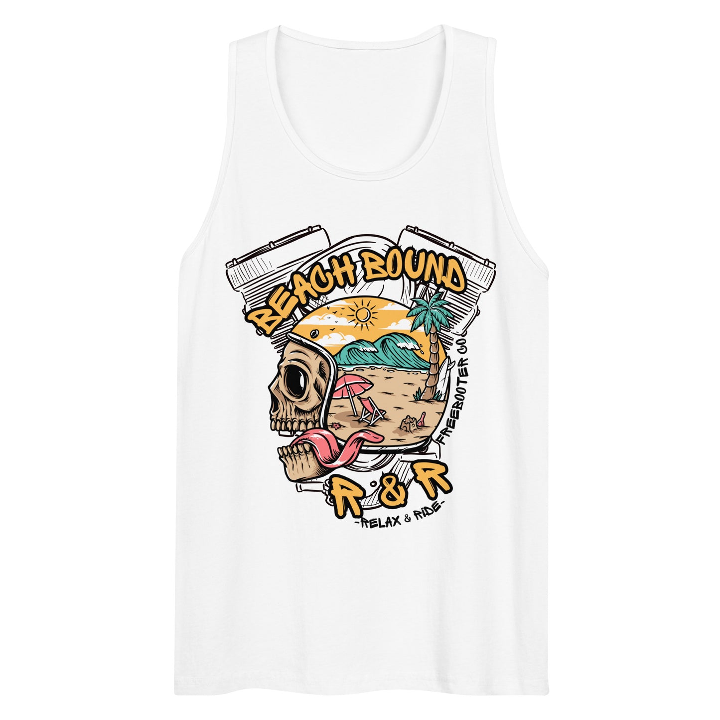 "Beach Bound" Freebooter Men’s Premium Tank Top