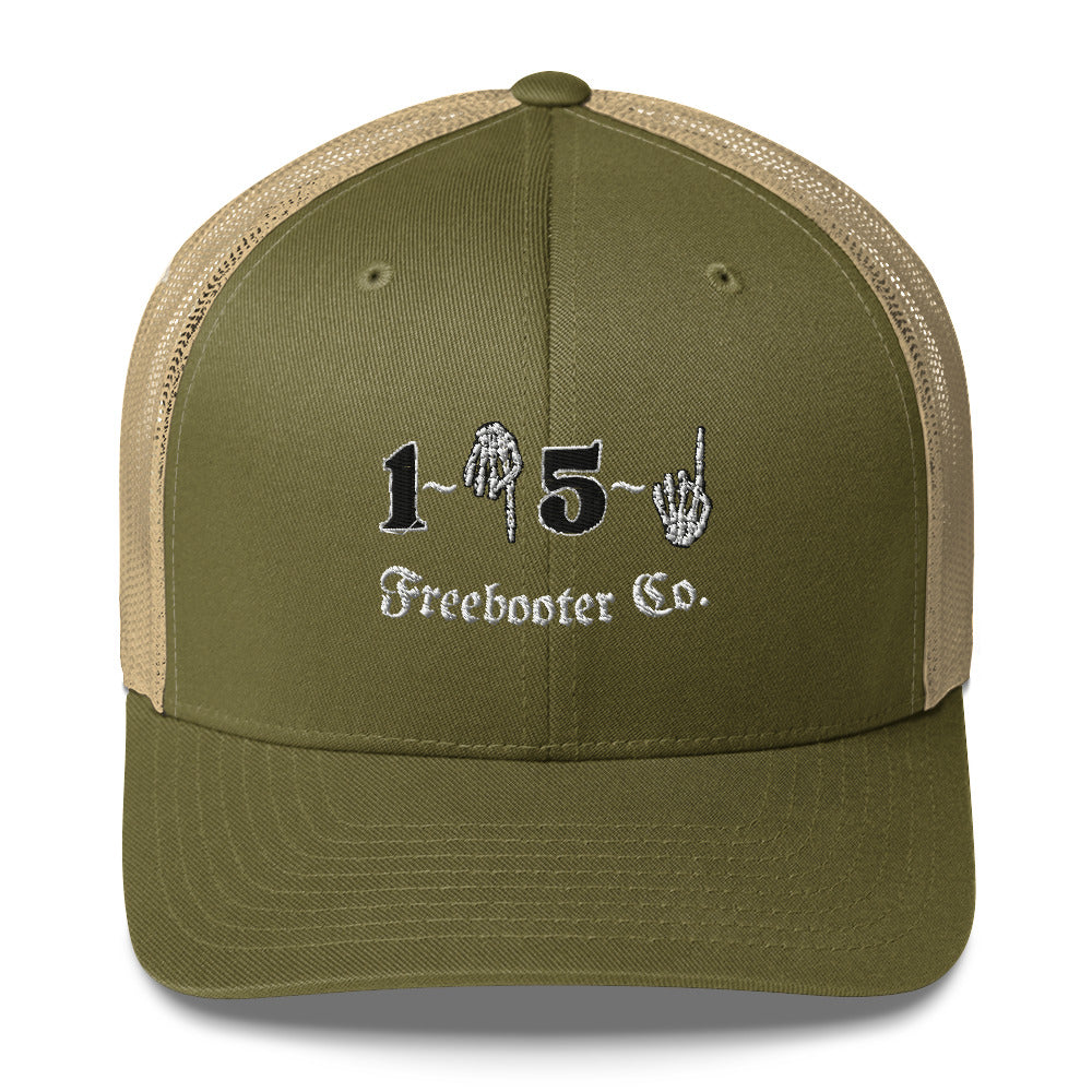 "1 Down-5 Up" Freebooter Trucker Cap