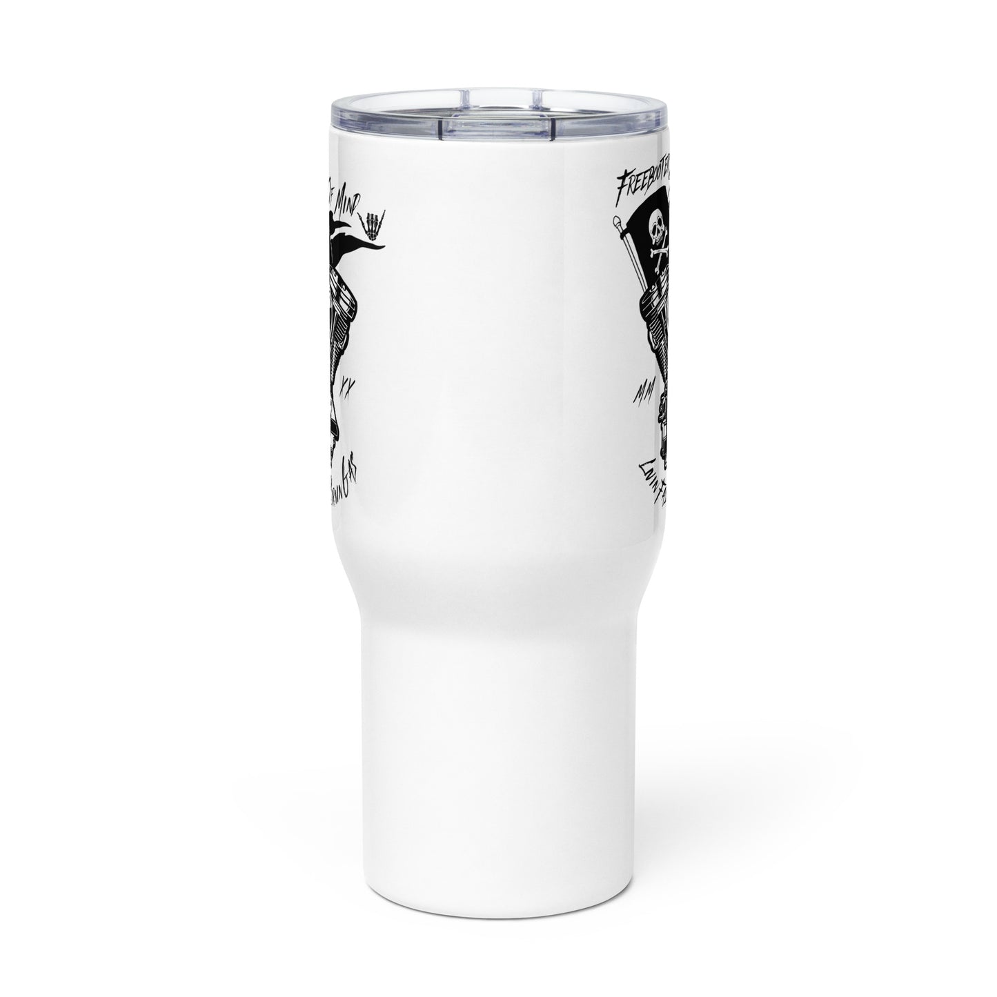 25oz Travel tumbler stainless steel and BPA-free plastic