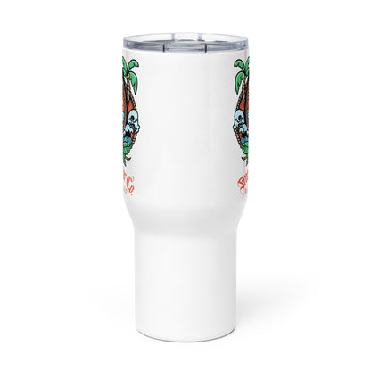 25oz Travel tumbler stainless steel and BPA-free plastic