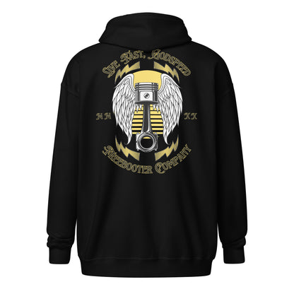 "Live Fast-Godspeed" Freebooter Zip Hoodie