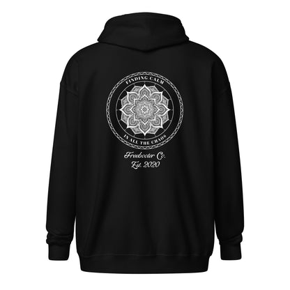 "Finding Calm In All The Chaos" Freebooter Women's Zip Hoodie