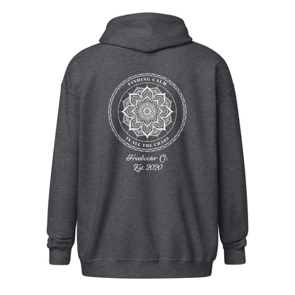 "Finding Calm In All The Chaos" Freebooter Women's Zip Hoodie