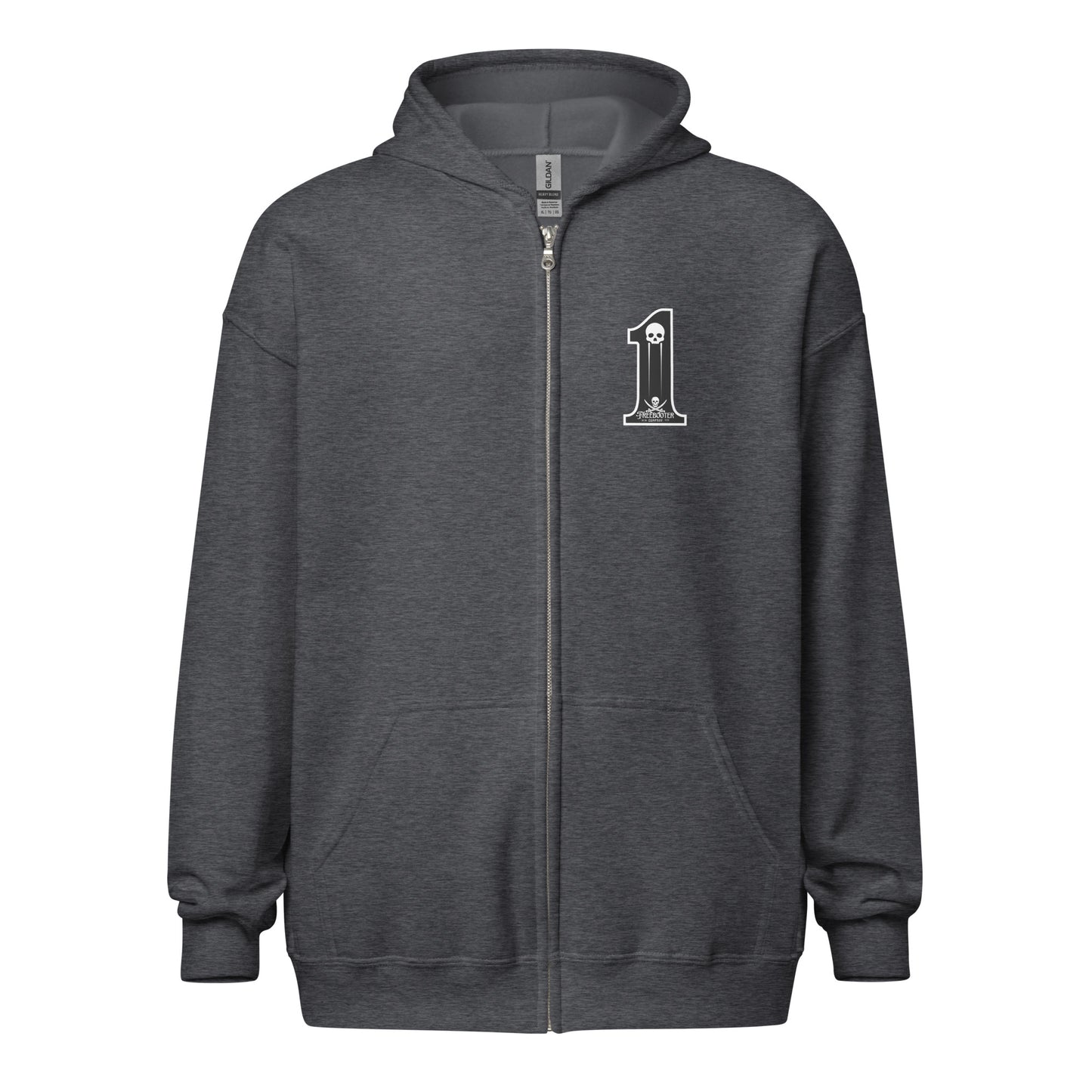 "#1 Freebooter Co." Zip Hoodie