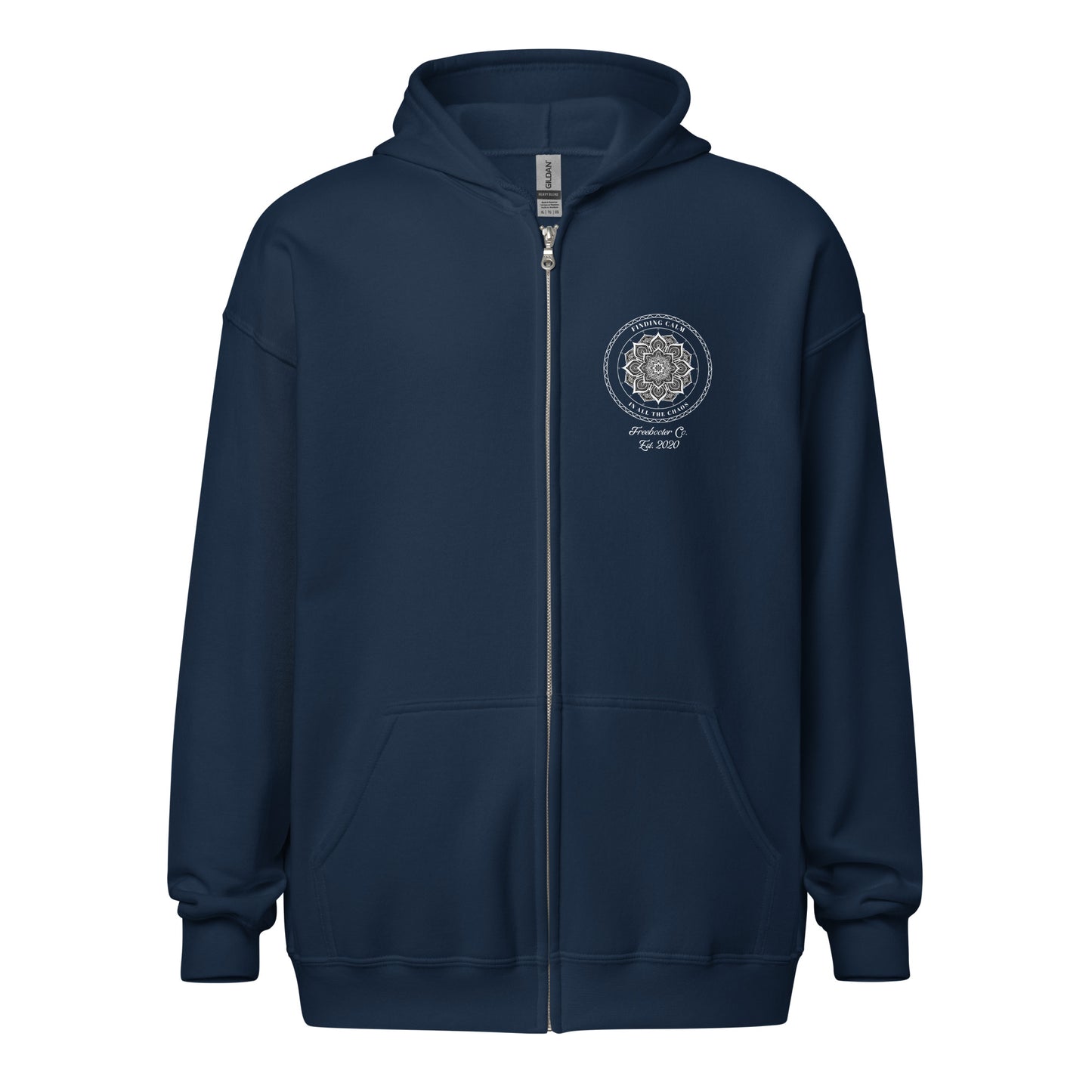 "Finding Calm In All The Chaos" Freebooter Women's Zip Hoodie