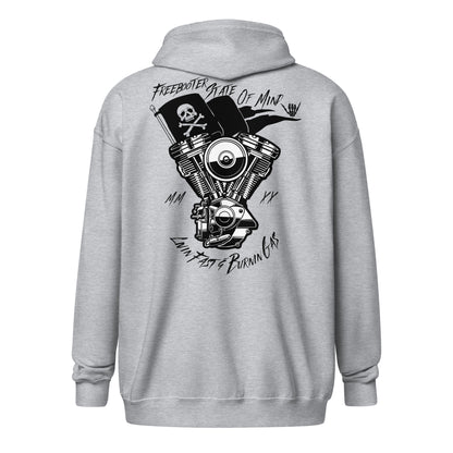 "State Of Mind" Freebooter Zip Hoodie