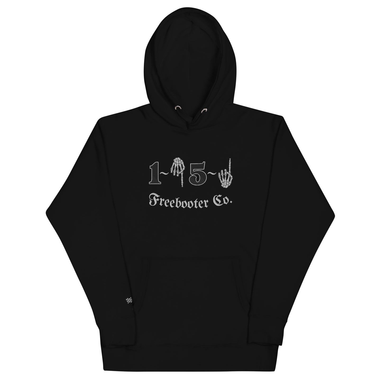 "1 Down-5 Up" Freebooter Premium Embroidered Unisex Hoodie