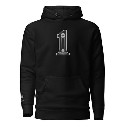 "#1" Freebooter Co. Premium Embroidered Hoodie