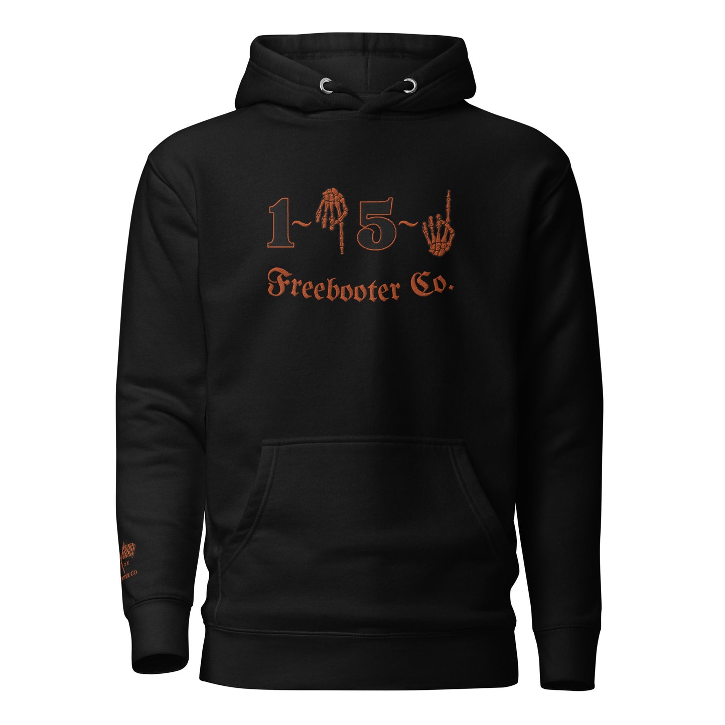 "1 Down-5 Up" Freebooter Premium Embroidered Unisex Hoodie